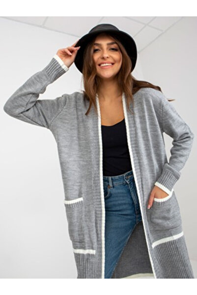 rue parıs Women's Sweater, RUE PARIS, Acrylic, Long Sleeve, Gray, model LC-SW...