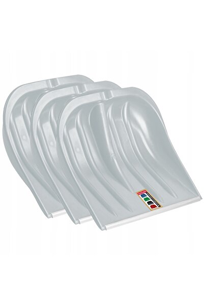 KADAX Lopată de zăpadă din plastic, fără mâner, rezistentă, 3 bucăți.