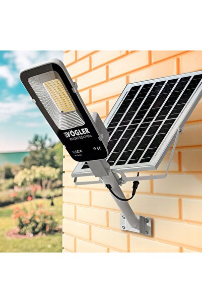 Vogler Lampă solară stradală puternică, cu senzor de apus și mișcare, LED, cu...