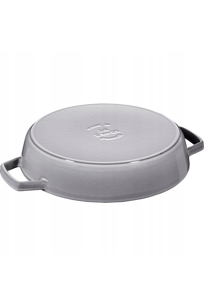 STAUB Tigaie din fontă cu două mânere, 26 cm, grafit
