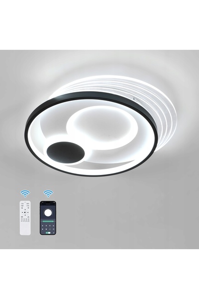 Riserva ZYRANDOL Plafonieră LED Rotundă Dimmerabilă cu Telecomandă 37W