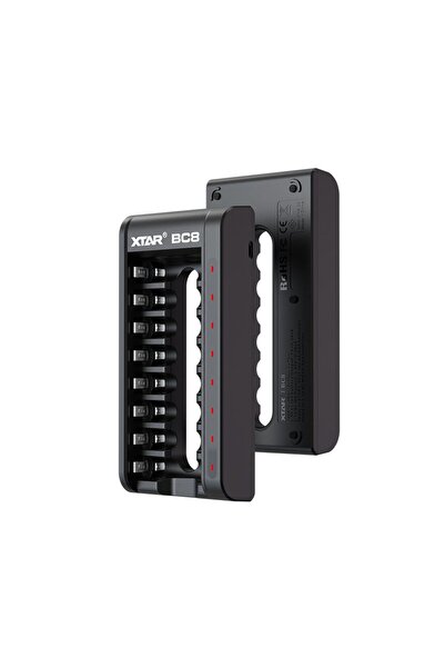 XTAR ÎNCĂRCĂTOR PENTRU 8 ACUMULATOARE NI-MH 1.2V ȘI LI-ON 1.5V AAA R3 AA R6 U...