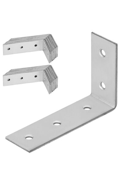 KOTARBAU Colțar de dulgherie, Conector de construcții, Oțel, Galvanizat, 50x8...
