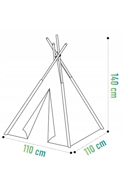 Gotel Cort pentru copii pentru grădină, căsuță tip tipi wigwam pentru copii +...