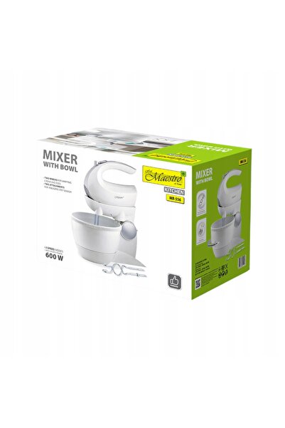 Maestro Mixer manual cu bol MR-556 600 W alb