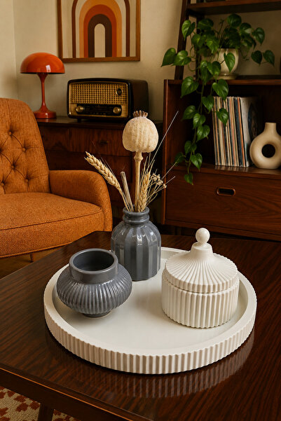 Zigzag Home طقم مزهريات ديكورية على الطراز البوهيمي مكون من 4 قطع، صندوق مزهر...