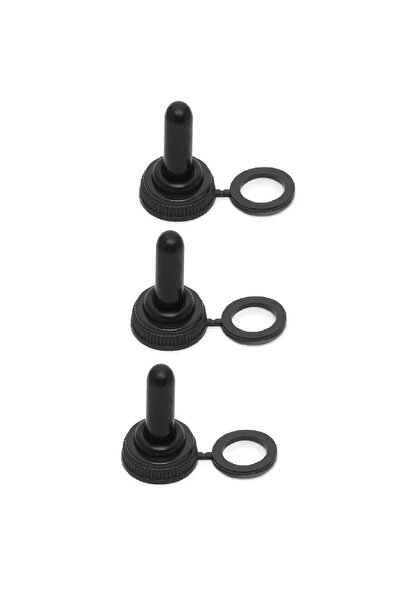 OEM Top Bottom Set of 3 black silicone hermetic caps for rocker switches 16.5...