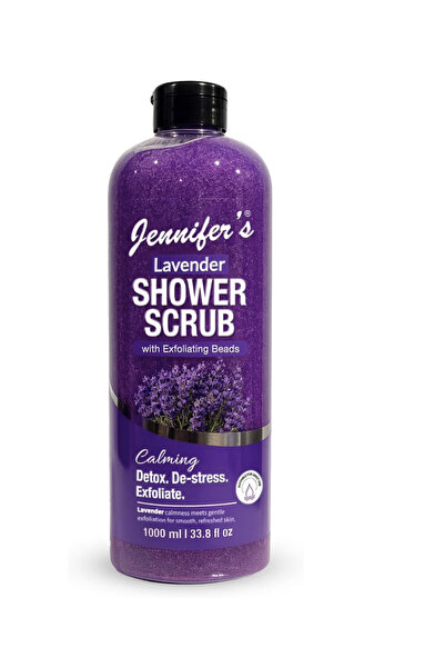 Jennifer's Jennifer’s Lavender Shower Scrub 1000ML - Calming Exfoliating Body...