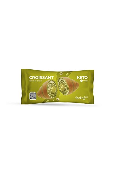 FeelingOK Feeling Ok Variegated croissant filled with pistachio cream + prote...