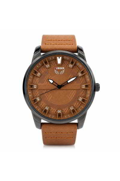 Watch Ανδρικό casual ρολόι Flieger CB112, καφέ