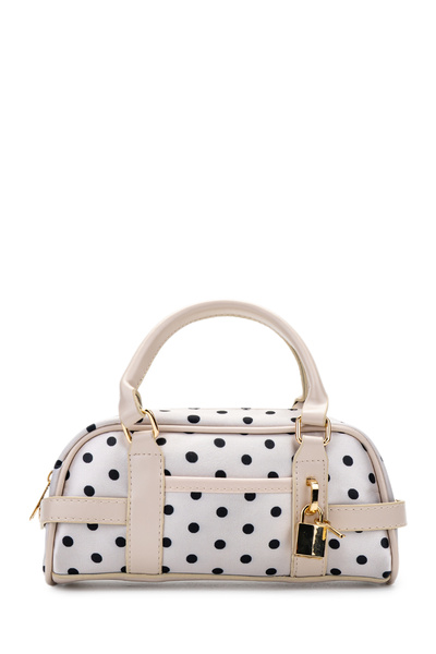 minebag Faux Leather Women's Crossbody Bag with Key Lock Charm Hamburg Cream ...