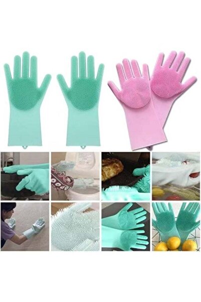Generic Magic Silicone Dish Washing Gloves, Silicon Cleaning Gloves, Silicon ...