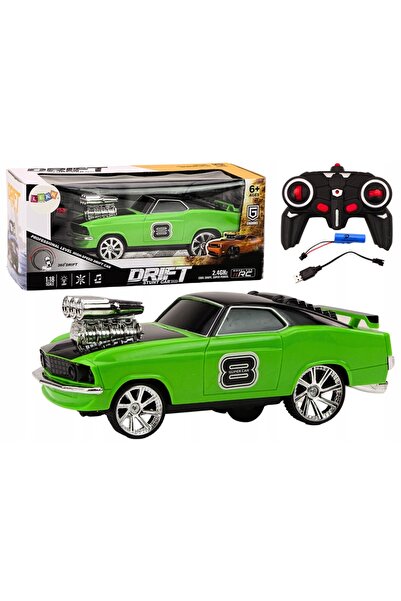 LeanToys Mașină teleghidată 1:18 Drift 360 Lumini Sunete Portocalie
