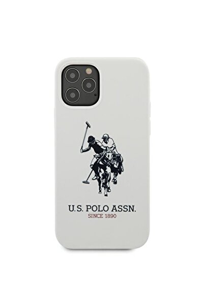 U.S. Polo Assn. Husă de silicon pentru iPhone 12 Pro Max - Albă