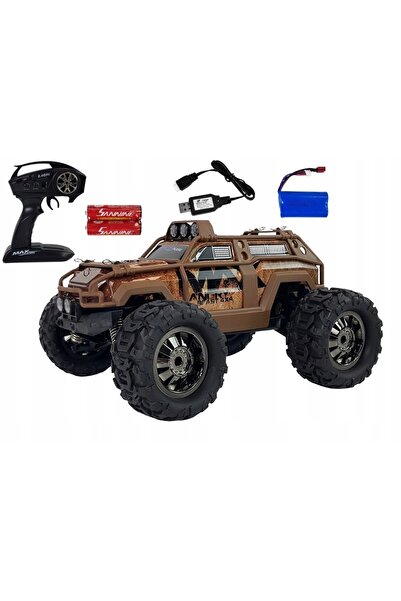 LeanToys Mașină off-road telecomandată, maro, 35 km/h