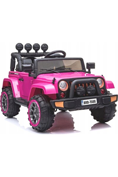 JEEP ROYAL Acumulator auto Jeep BRD-7588 Lumini LED MP3 Telecomandă Roz 4x4