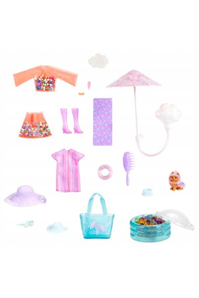 Barbie LALKA COLOR REVAL set cadou SOARE ȘI PLOAIE