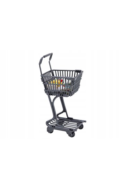 LeanToys Set de păpuși în supermarket, rafturi, coș de cumpărături, produse a...