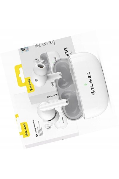 Blavec Căști wireless BW-01 albe Bluetooth pentru Motorola Moto G56 5G