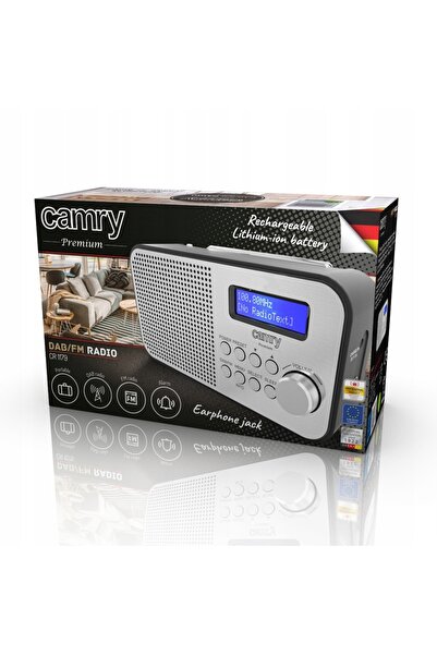 CAMRY RADIO DIGITAL PORTABIL FM/CEAS DEȘTEPTĂTOR REÎNCĂRCABIL RADIO FM/DAB+