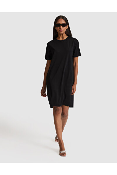 Pierre Cardin Μαύρο πλεκτό φόρεμα σε γραμμή Α 50324544-VR046