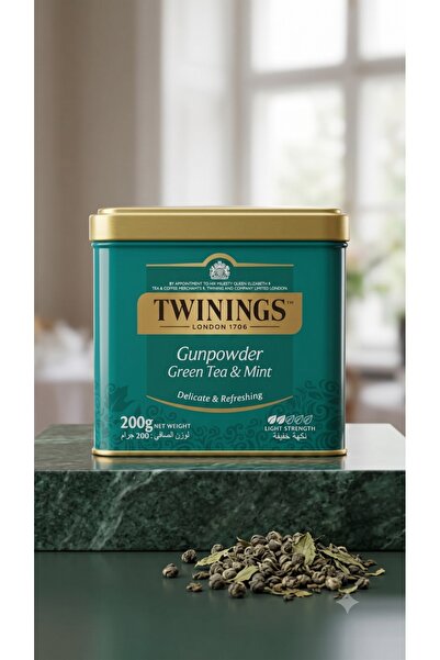 Twinings English Green Loose Tea with Mint 200g