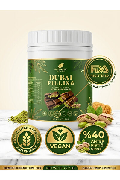 Botanique Heaven %40 Antep Fıstıklı Dolgusu 1 KG (Vegan & Glutensiz)