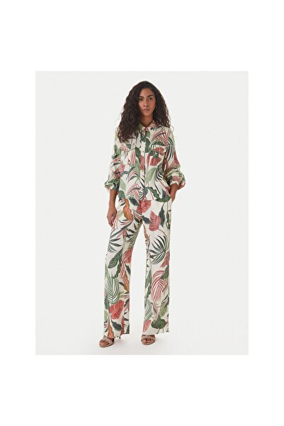 Guess Pantaloni de damă din material textil W6GB07W1781 Multicolor