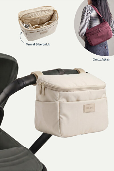 Lucina Loya Baby Stroller Organizer Baby Care Shoulder Tote Bag Organizer