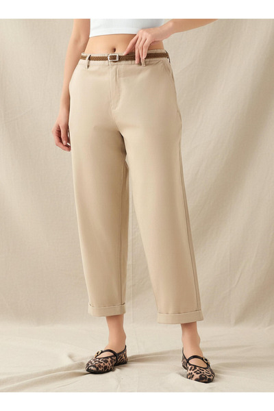 FAV Relaxed Fit High Waist Chino Pants