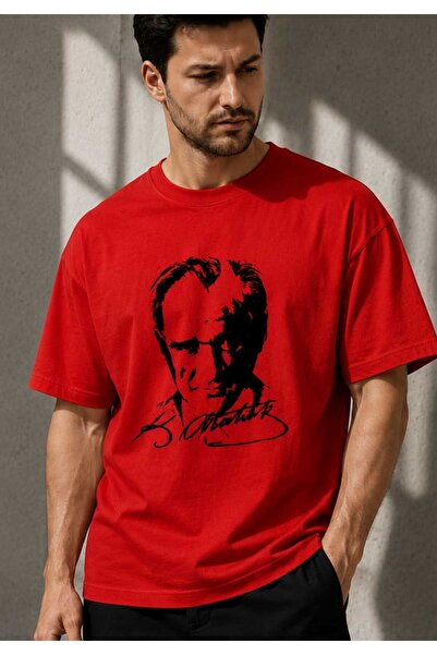 HESCO Ataturk Portrait and Signature Printed T-Shirt