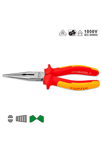 TOPTUL Cleste cu varf drept 8 inch izolat 1000V