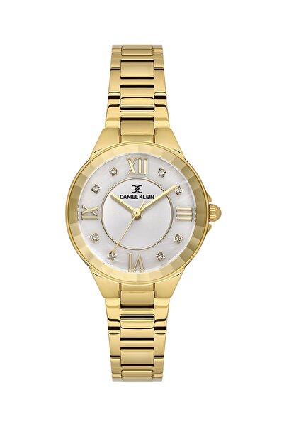 Daniel Klein Gold Color Gift Packaged 30 mm Women's Wristwatch