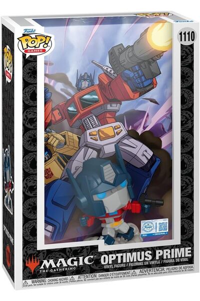Funko Pop! Comic Cover: Transformers X Magic the Gathering - Optimus Prime - ...