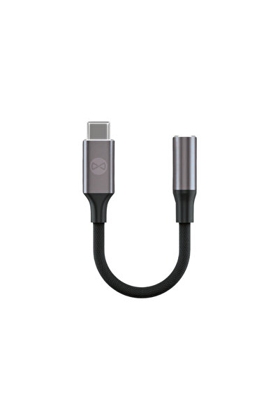 OEM Forever αντάπτορας USB-C σε Audio Jack 3,5mm σε μαύρο χρώμα