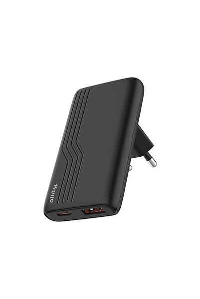 OEM Allity Διπλός Φορτιστής GaN PD QC ATC- 02-65W AC 1x USB-C + 1x USB-A 65W ...