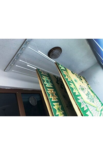 LYRA Metal Tavan Kurutmalık Asansörlü Çamaşırlık 5 Çubuklu 160cm Beyaz