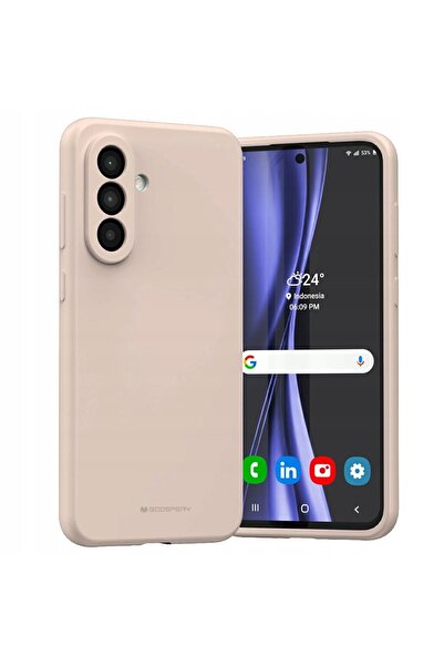 NO BRAND Husa MERCURY Silicon pentru Samsung Galaxy A56 Roz-nisip