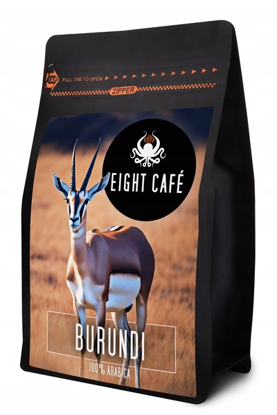 NO BRAND Cafea cu lapte EIGHT CAFE Burundi Arabica 0,5 kg