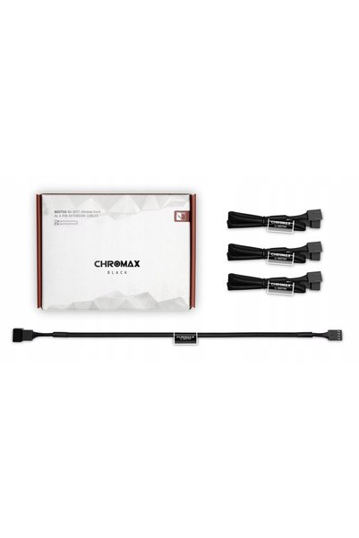 NO BRAND Cablu 4 pini - 4 pini NOCTUA NA-SEC1 chromax.black 0.3 m (4 buc.)