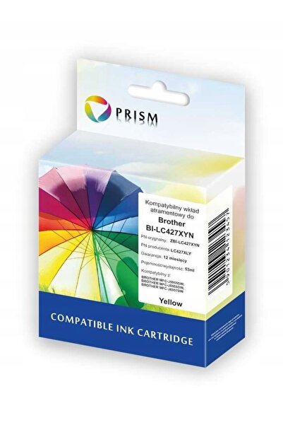 NO BRAND Tusă PRISM pentru Brother LC-427XL Galben 53 ml ZBI-LC427XYN