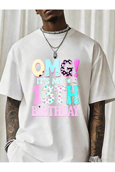 NOURAM تي شيرت Omg It's My 13th Birthday للأطفال والمراهقين، هدية ممتعة للاحت...