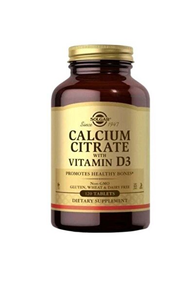 Solgar Calcium Citrate With Vitamin D3 120 Tablets