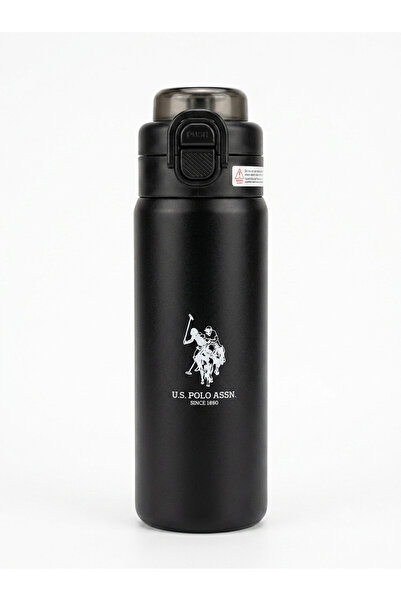 U.S. Polo Assn. قارورة ترمس من الفولاذ المقاوم للصدأ مع شفاطة وخيارات شرب عاد...