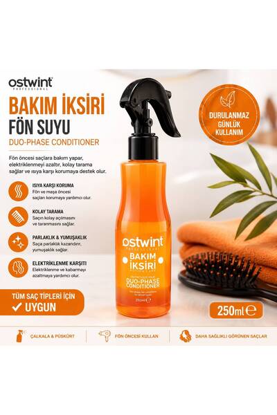 Ostwint Bakım İksiri Fön Suyu 250 ml - Besleyici Sütlü Çift Fazlı Saç Bakım S...