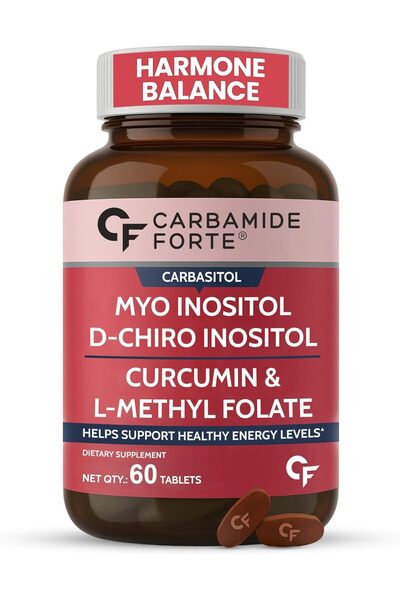 Carbamide Forte PCOS Supplements for Women with 40:1 Ratio of myo d chiro ino...