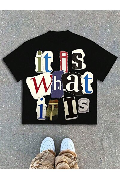 SVART WEAR Καλοκαιρινό μπλουζάκι με στάμπα Ransom Note σε στυλ streetwear, με...