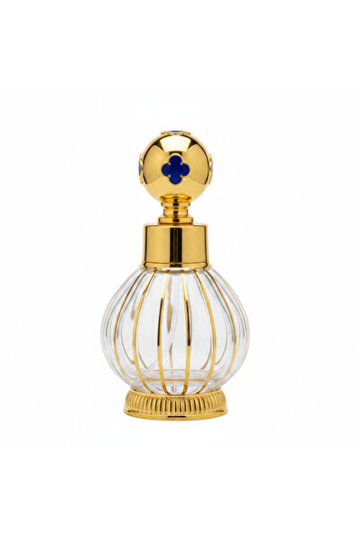 Mayflower Glass Perfume Bottle with Gold Metal Base — 200 ml