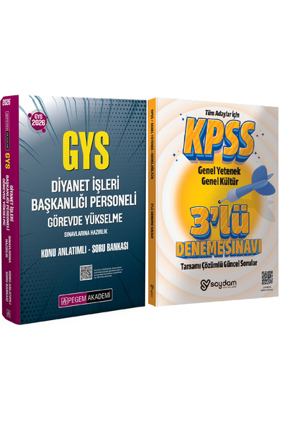 Pegem Akademi Yayıncılık 2026 GYS Diyanet İşleri Başkanlığı Görevde Yükselme ...