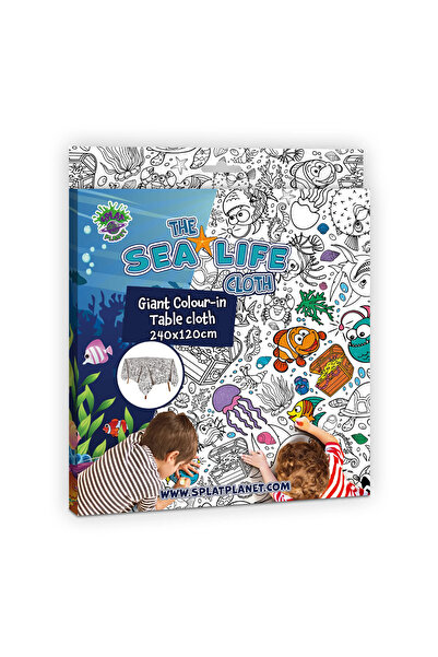 OEM Splat Planet Γιγάντιο Τραπεζομάντηλο Ζωγραφικής “Sea Life” 240x120cm